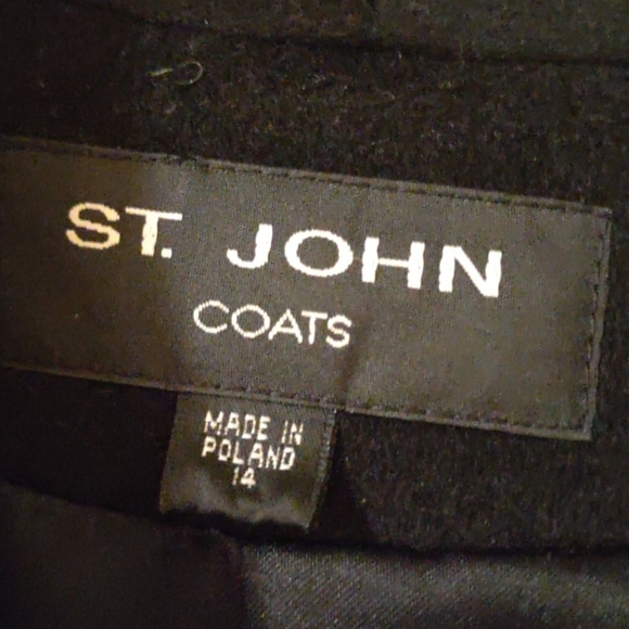 St John Black 100% wool overcoat - Picture 6 of 8